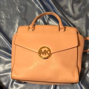 Michael Kors light pink leather purse
